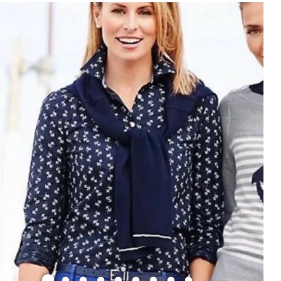 Talbots anchors away button down. Worn twice - Picture 1 of 4